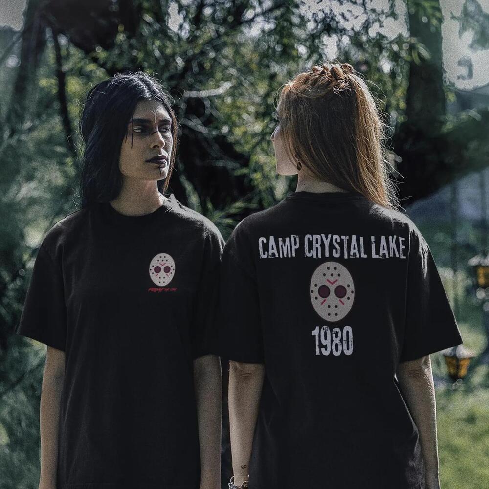 Camp Crystal Lake 1980 T Shirt Friday The 13Th Horror Design 2 Sided